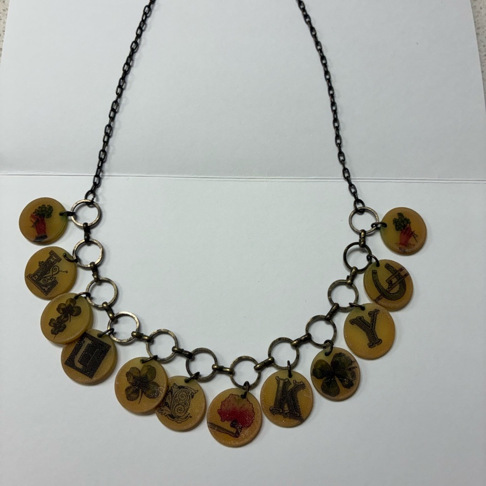 Cute and Funky “LUCKY” Charm Necklace: Unknown Brand